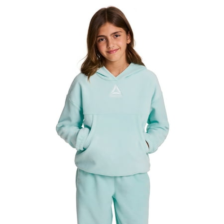 Reebok Girl's Athletic Venture Fleece Pullover Hoodie, Sizes 4-18