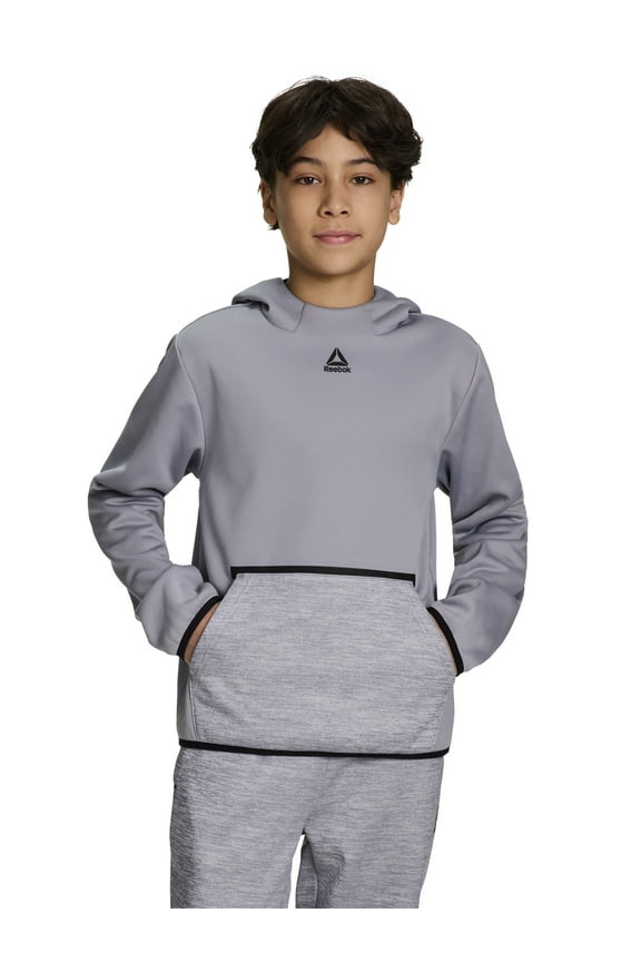 Boy's Athletic Cool Down Fleece Hoodie, Sizes 4-18