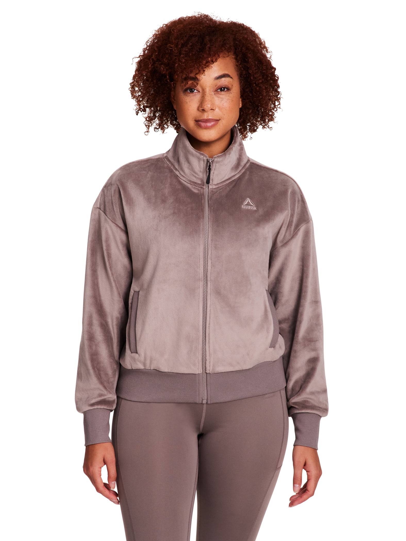 Reebok Women's and Women's Plus Cozy Zip Up Jacket, Sizes XS-4X