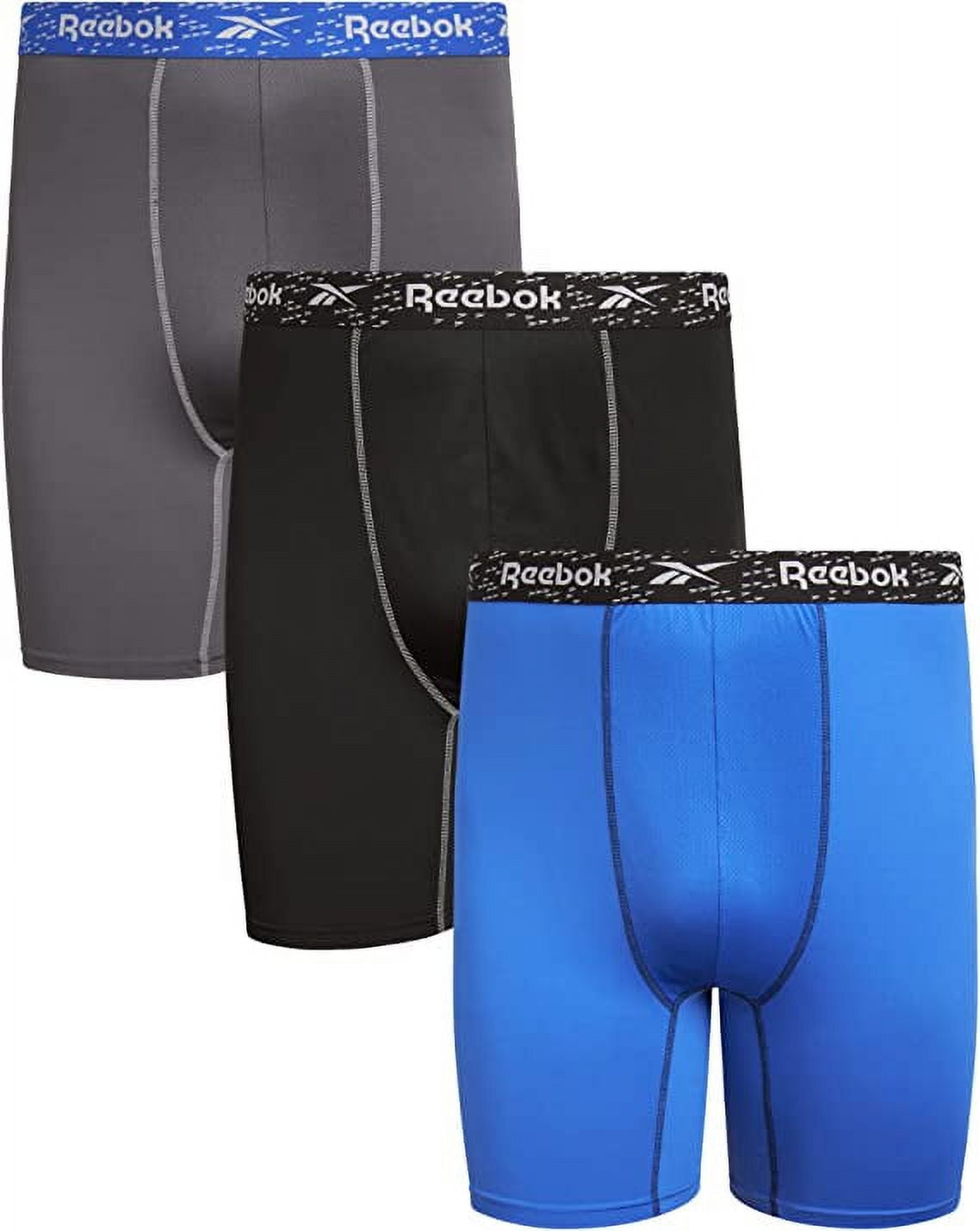 REEBOK MEN'S BIG & TALL X3 231 P33 ROYAL BLUE 3XL BOXER BRIEF