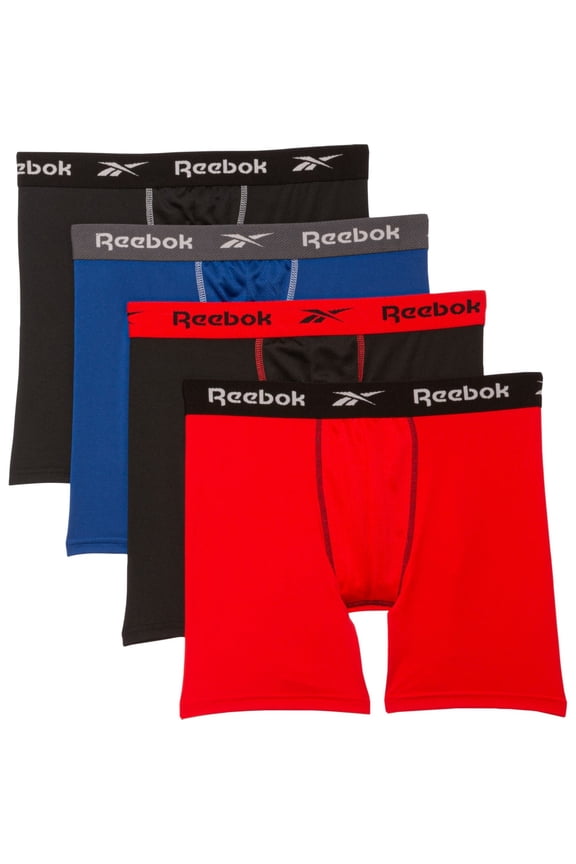 MEN'S PACK 4 - 231 ROYAL RED - MEDIUM - UNDERWEAR X4 BOXER BRIEF P90