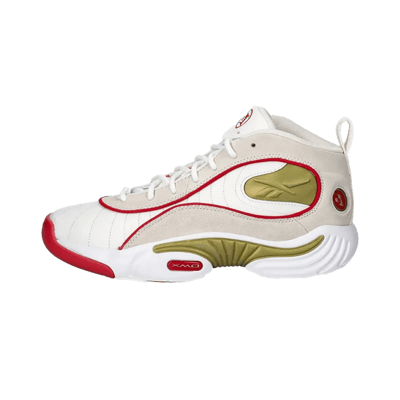 REEBOK MENS Answer III "Vintage Chalk/ Vector Red" 100200996 from Stadium Goods