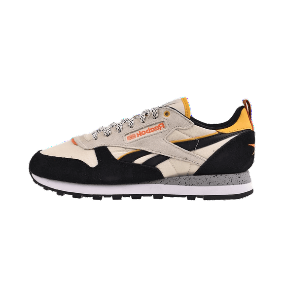 REEBOK MENS Classic Leather "Beige/Black/Blue" 100201122 from Stadium Goods