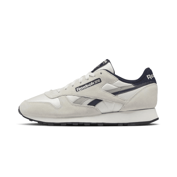 REEBOK MENS Classic Leather "Grey White Navy" GY7302 from Stadium Goods