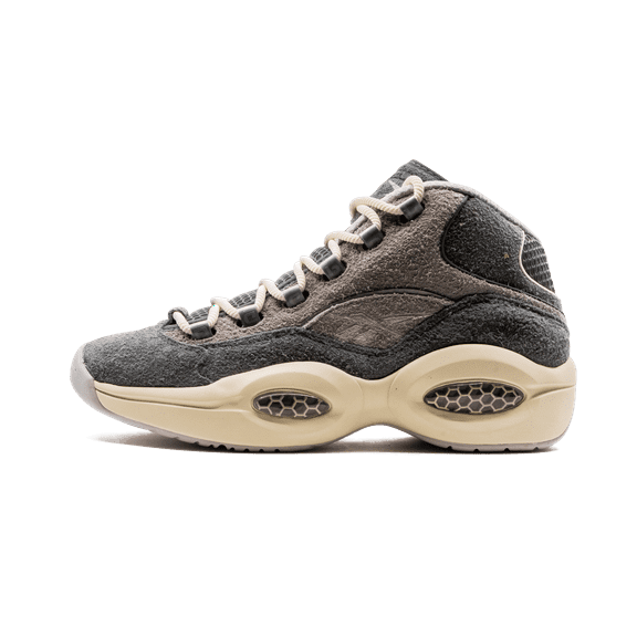 REEBOK MENS Question Mid "Grey Suede" FW0875 from Stadium Goods