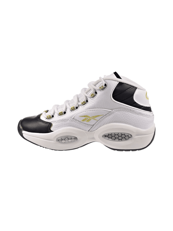 MENS Question Mid " Toe" "White/Black/Gold" EF7599 from Stadium Goods