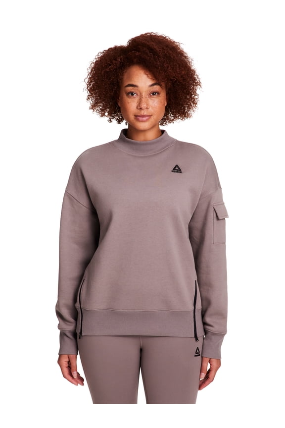Women's & Women's Plus Transition Mock Neck Sweatshirt, Sizes XS-4X
