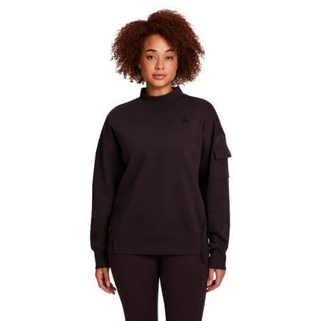 Reebok Women's & Women's Plus Transition Mock Neck Sweatshirt, Sizes XS-4X