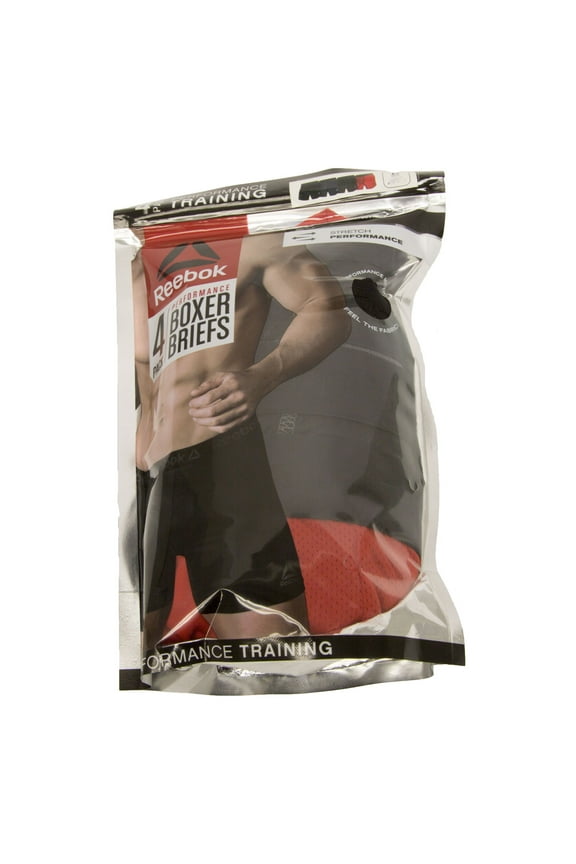 Men's 4 Pack Stretch Performance Boxer Briefs