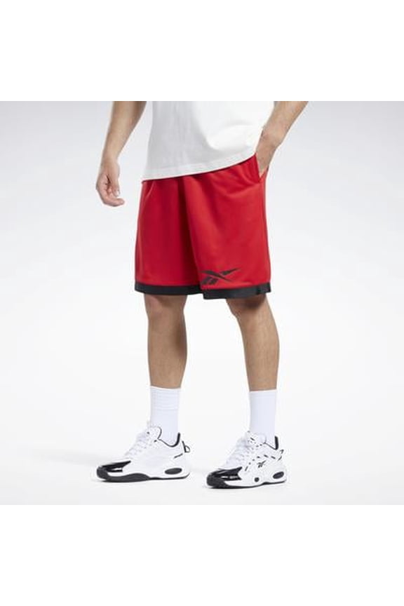 Mens Regular fit Casual Mesh Basketball Shorts Large Red