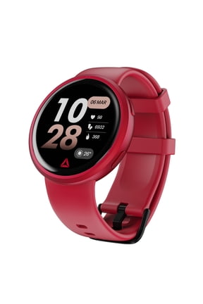 Rush Fitness Tracker Smartwatch for Men & Women, AGPS, Heart Rate & SpO2 Monitor, 1.39†LCD Display, 80+ Sports Modes, 10-Day Battery, IP68 Water Resistant, Android & iOS, Spectre Red