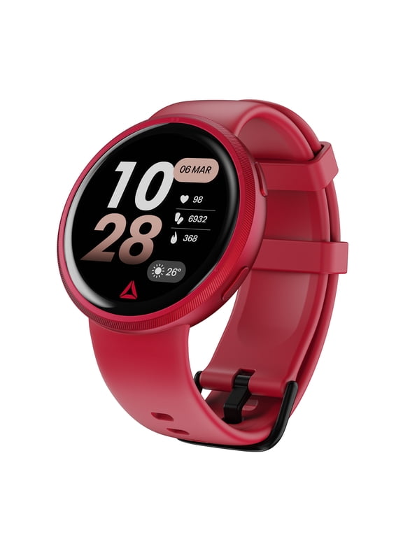 Rush Fitness Tracker Smartwatch for Men & Women, AGPS, Heart Rate & SpO2 Monitor, 1.39†LCD Display, 80+ Sports Modes, 10-Day Battery, IP68 Water Resistant, Android & iOS, Spectre Red