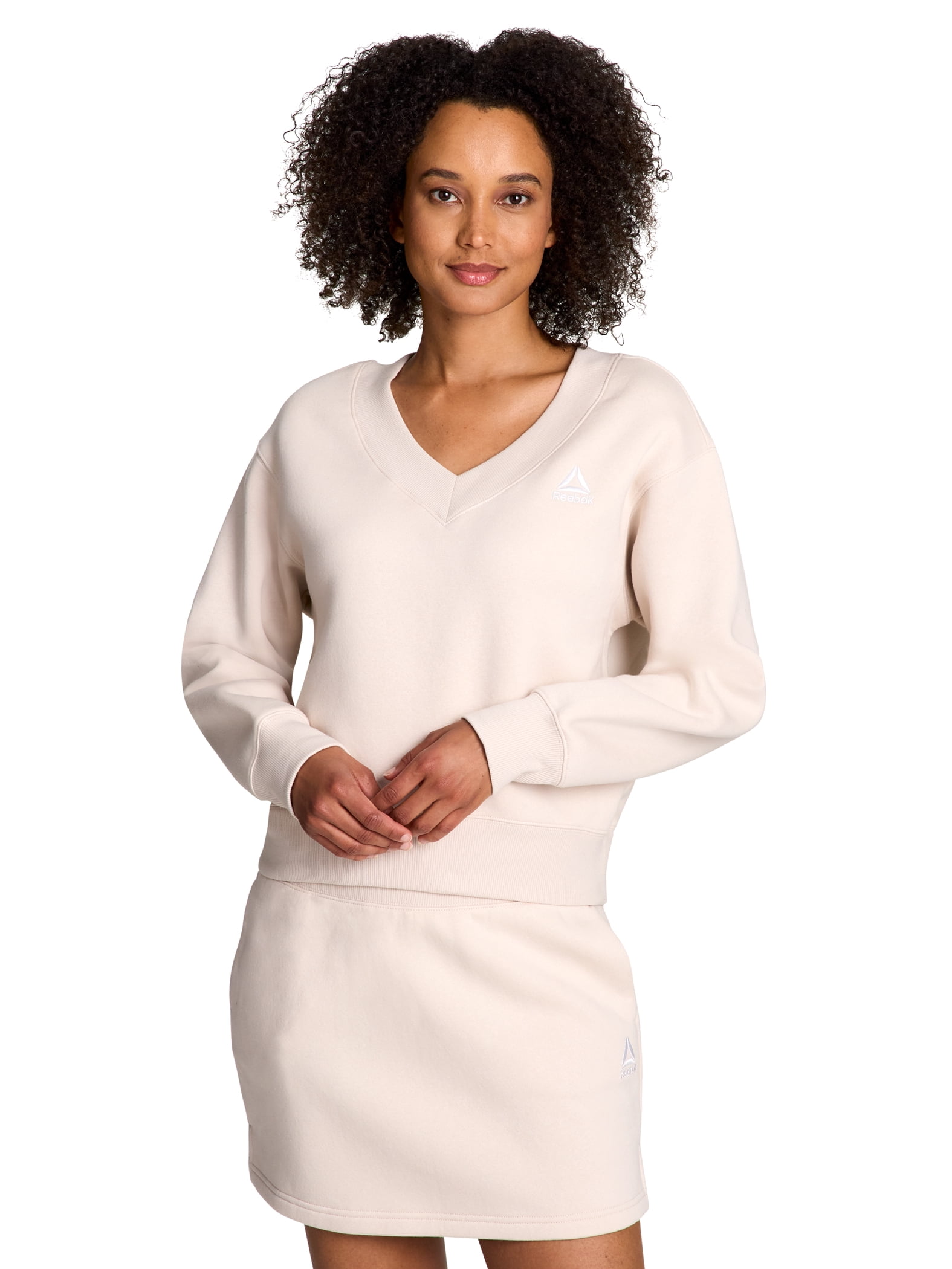 Reebok Women's Squad V-Neck Sweatshirt, Sizes XS-XXXL
