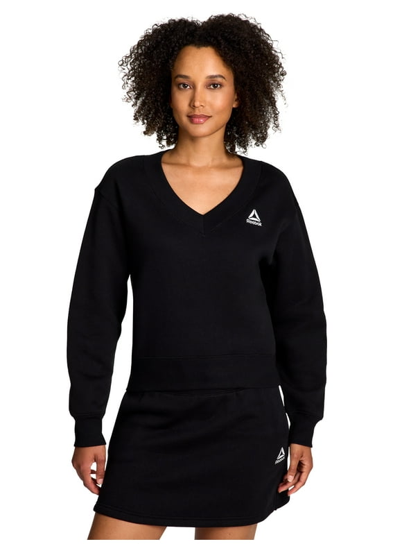 Women's Squad V-Neck Sweatshirt, Sizes XS-XXXL
