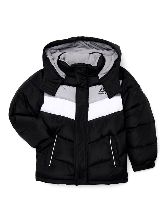 Boys Hooded Stretch Jacket, Sizes S(6/7) - XXL(18)