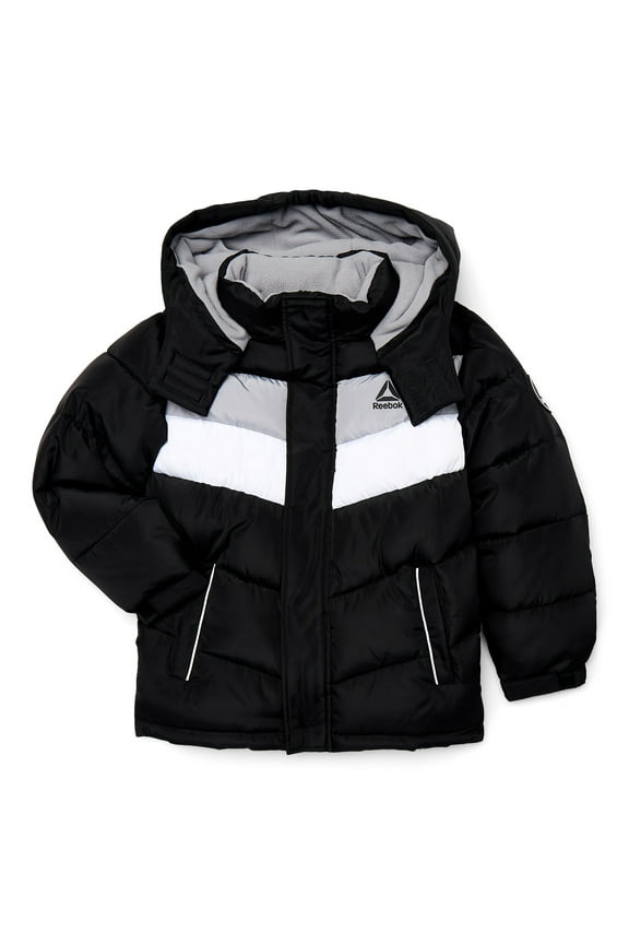 Boys Hooded Stretch Jacket, Sizes S(6/7) - XXL(18)