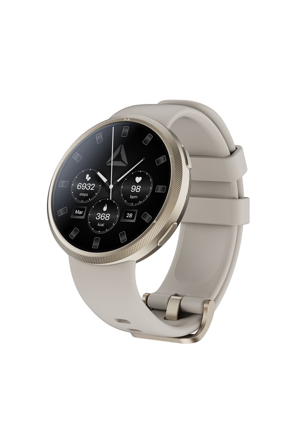 Stride Smartwatch Gold Plastic Case with Gold Watch Band, 1 Pack