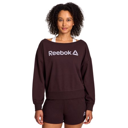 Reebok Women's Studio Off the Shoulder Sweatshirt, Sizes XS-XXXL