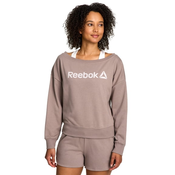 Reebok Women's Studio Off the Shoulder Sweatshirt, Sizes XS-XXXL