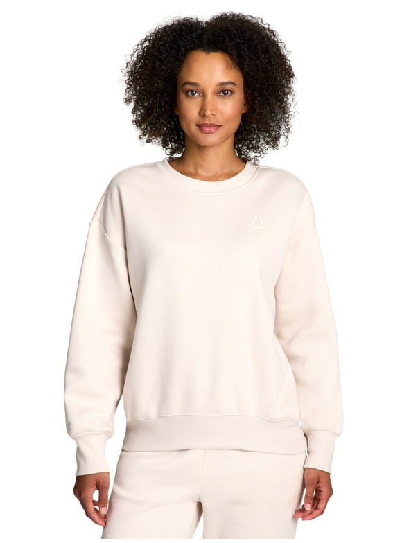 Women's and Women's Plus Weekender Oversized Crewneck, Sizes XS-4X