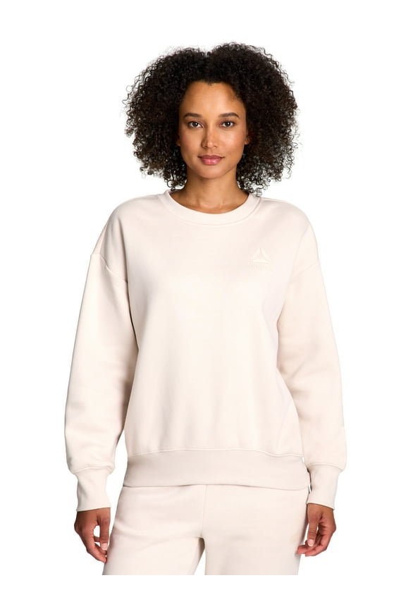 Women's and Women's Plus Weekender Oversized Crewneck, Sizes XS-4X