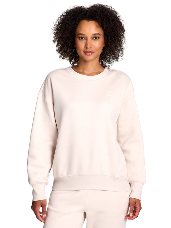 Women's and Women's Plus Weekender Oversized Crewneck, Sizes XS-4X