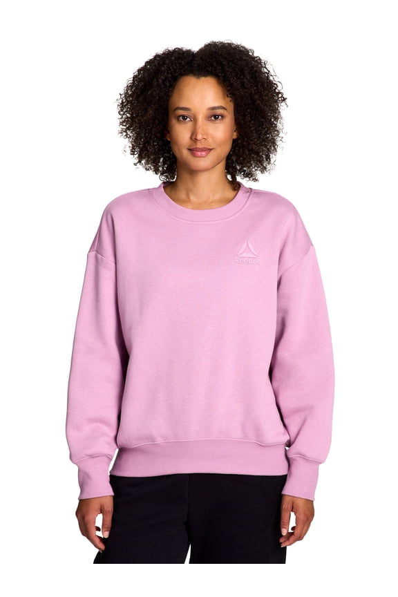 Women's and Women's Plus Weekender Oversized Crewneck, Sizes XS-4X