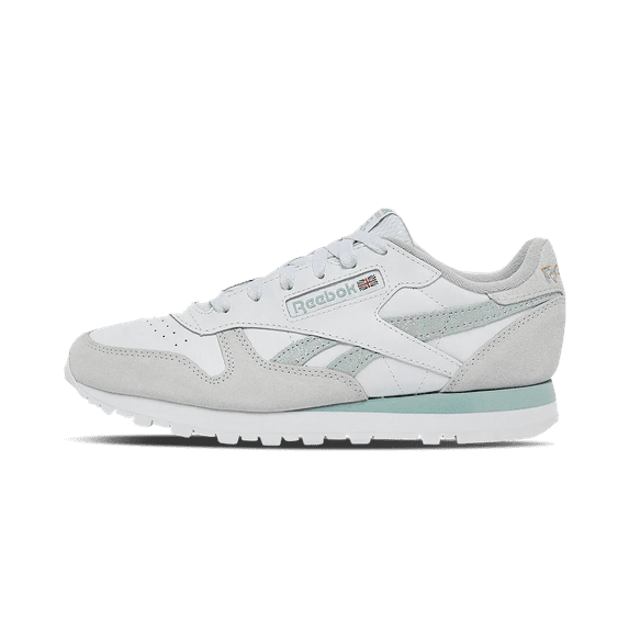 REEBOK WOMENS Classic Leather Womens "White Seaside Grey" GW3801 GW3801 from Stadium Goods