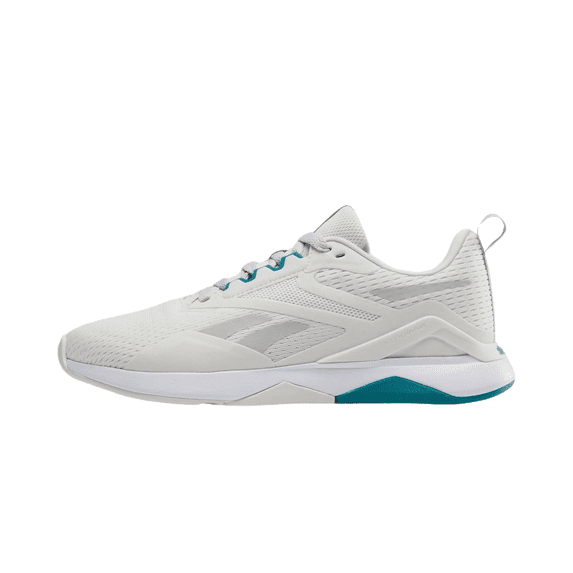 REEBOK WOMENS Nanoflex TR 2.0 Womens "Barely Grey Teal White" 100211847 100211847 from Stadium Goods