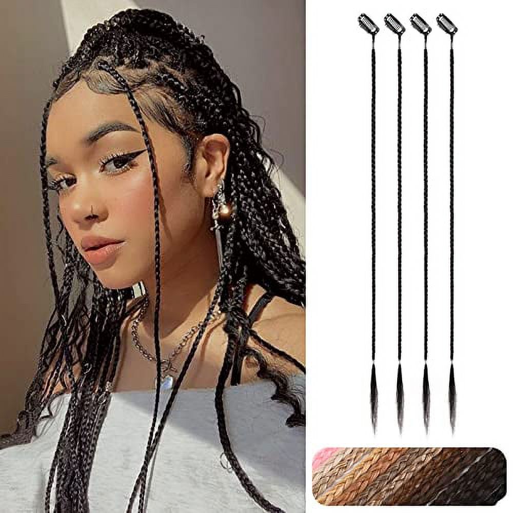 REECHO Baby Braids Hair Extensions, 4PCS Tiny Braids Extensions 22