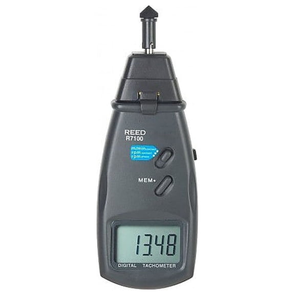Reed Instruments Combination Contact / Laser Photo Tachometer R7100