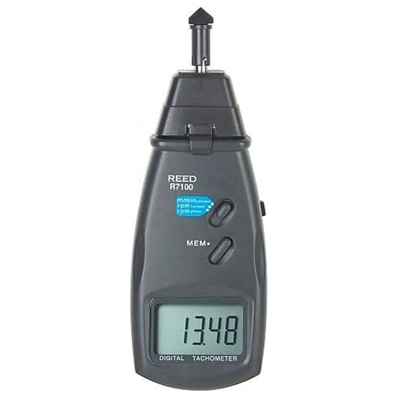 Reed Instruments Combination Contact / Laser Photo Tachometer R7100