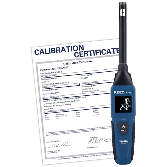 REED Thermo-Hygrometer, Bluetooth Smart Series, includes ISO Certificate