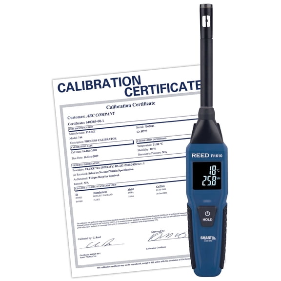 REED Thermo-Hygrometer, Bluetooth Smart Series, includes ISO Certificate