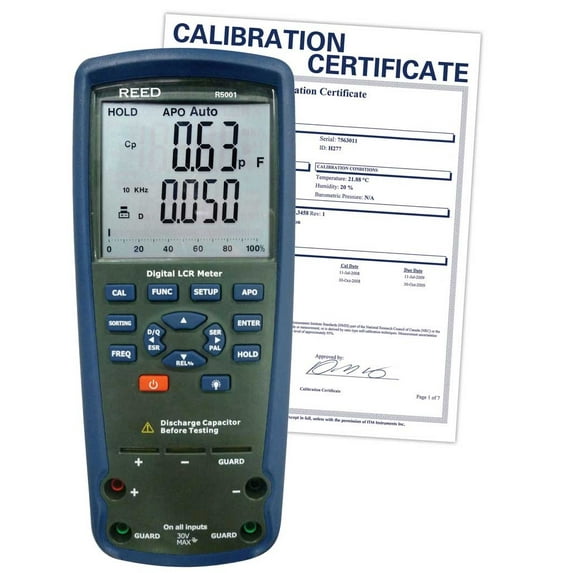 REED Instruments R5001-NIST LCR Meter,