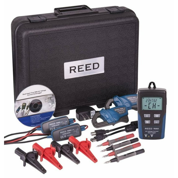 Reed Instruments Dual Input True RMS AC Voltage/Current Datalogger R5003