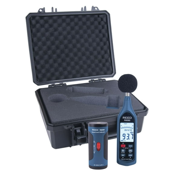 Reed Instruments Data Logging Sound Level Meter and Calib R8080-KIT