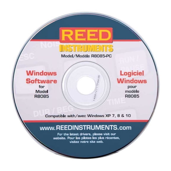 REED Instruments R8085-PC PC Software for Noise Dosimeter