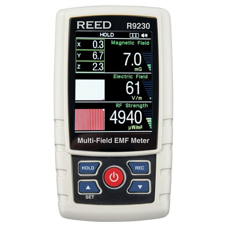 Reed Instruments Multi-Field EMF Meter,Light/Sound R9230