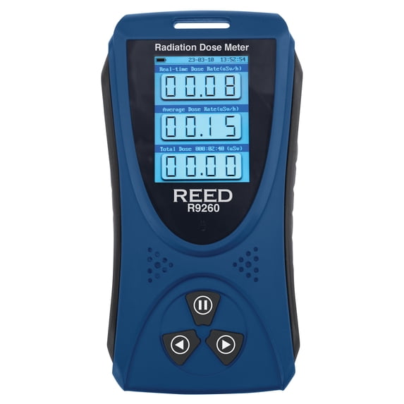 Reed Instruments Radiation Dos Mtr,0.05to50 Sv/hr,Digital R9260