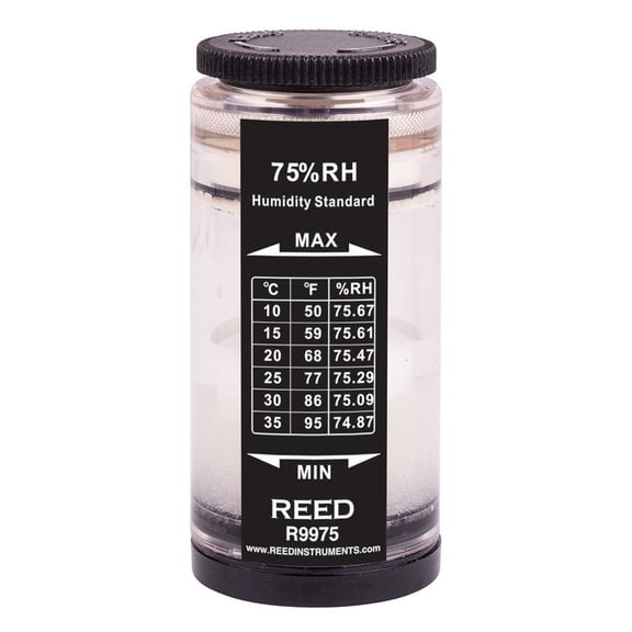 REED Instruments R9975 Humidity Calibration Standard, 75%