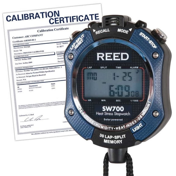 Heat Stress Stopwatch with NIST Calibration Certificate