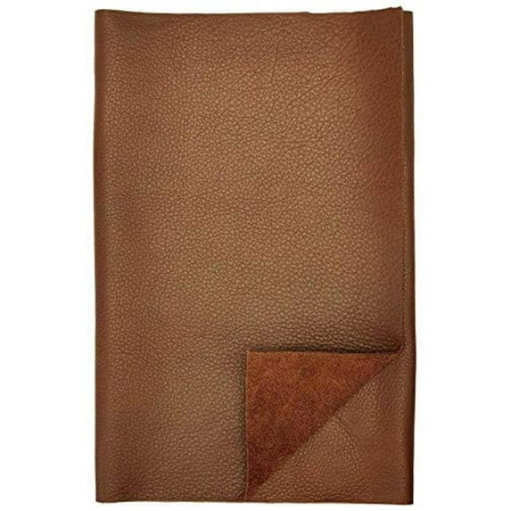 REED® LEATHER HIDES - COW SKINS VARIOUS COLORS  SIZES (100 Square Foot, BROWN)