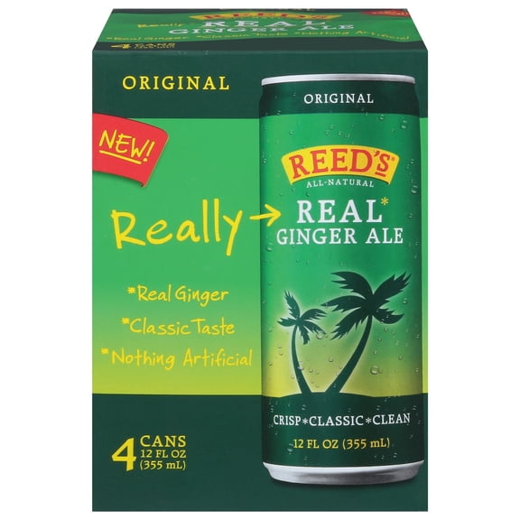 REEDS Real Ginger Ale Beverage, 48 FO, Case of 6