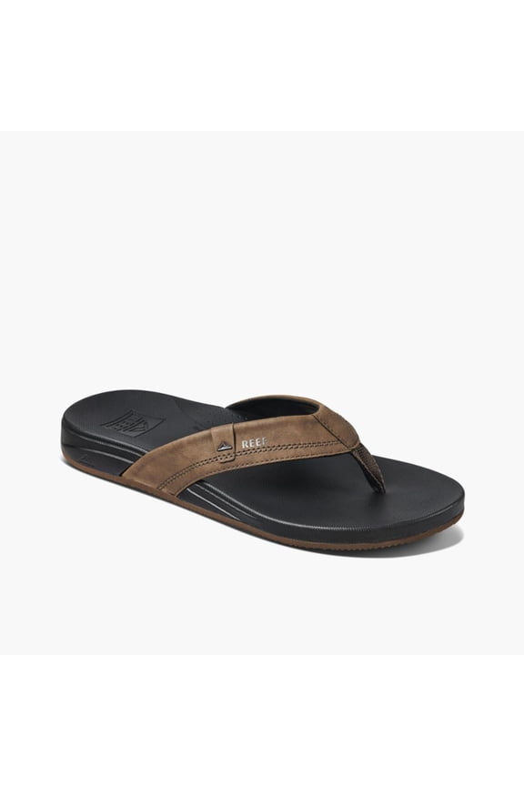 Cushion Spring Men's Flip Flop Sandals Color: Brown Size: 8