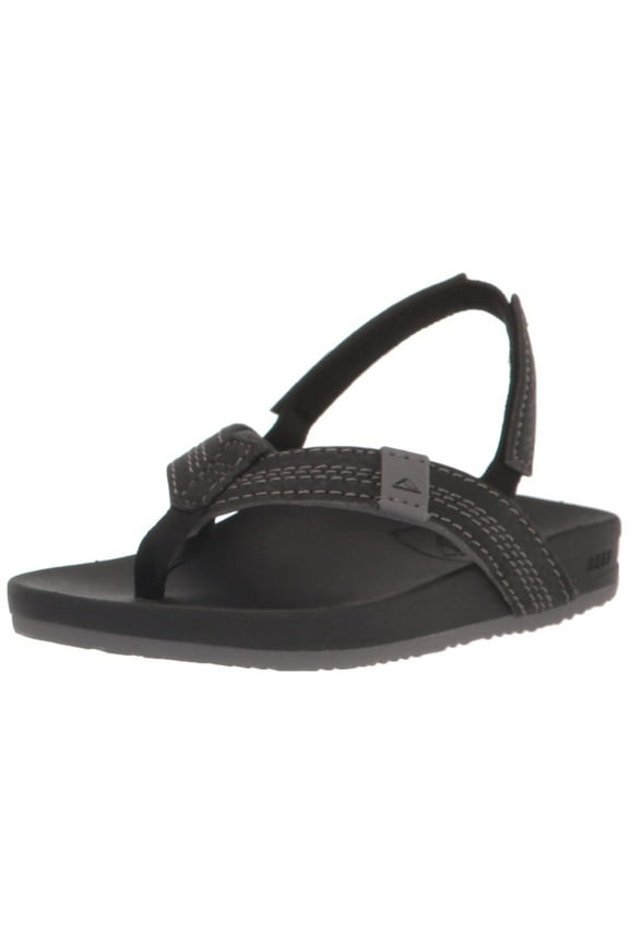 Kids Little Cushion Phantom Flip Flops Black CJ2158 Water Friendly Size 1-6