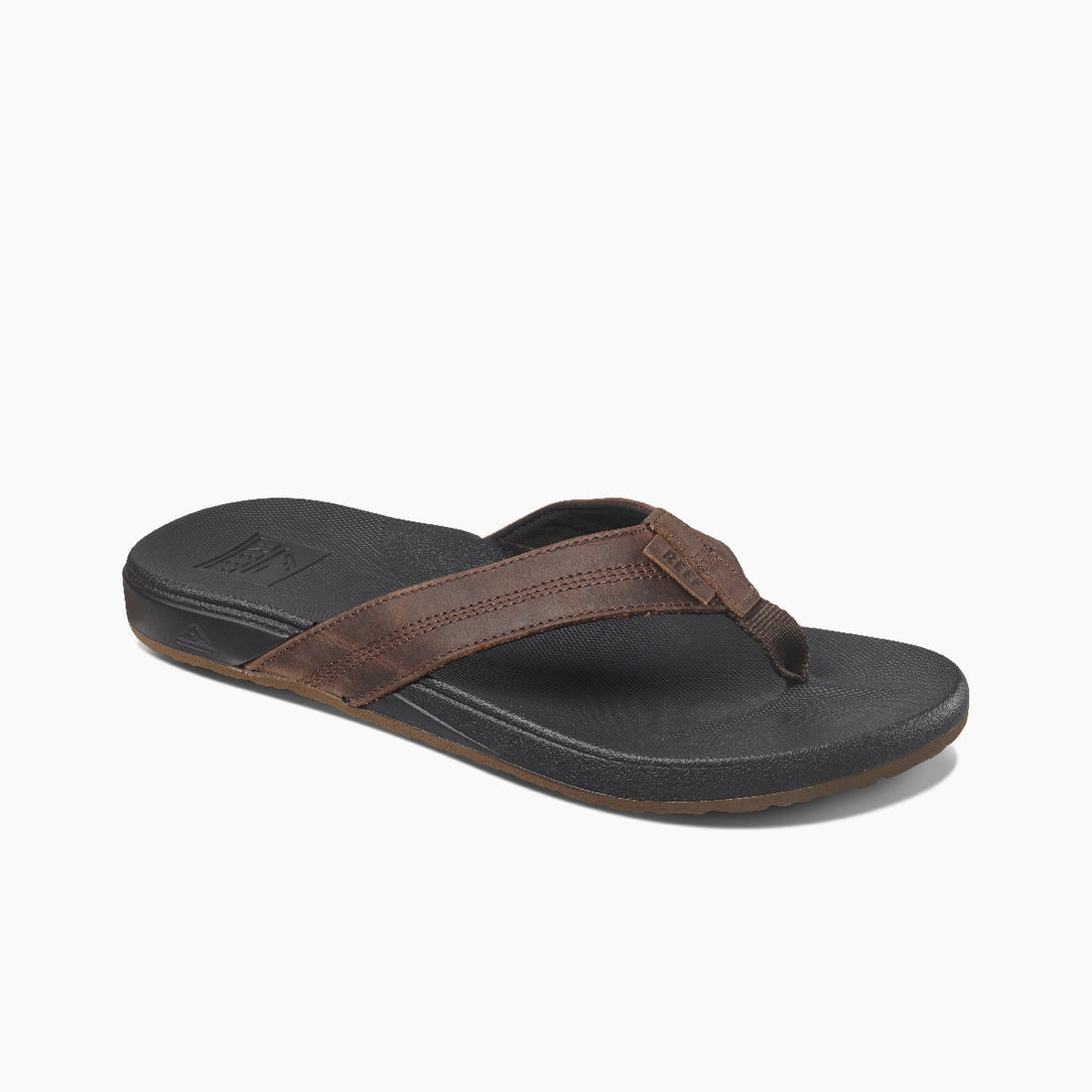 Reef Men's Sandals, Ortho-Spring Arch Support Flip Flops, Brown, 12 -  Walmart.com