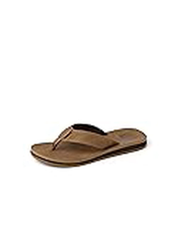 Men's Groundswell SL Flip Flop Sandals Tan Leather - CJ9900