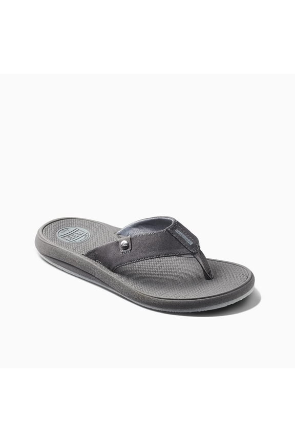Mens Phantom Nias Flip Flops Light Grey CJ1681 Vegan Leather Comfort