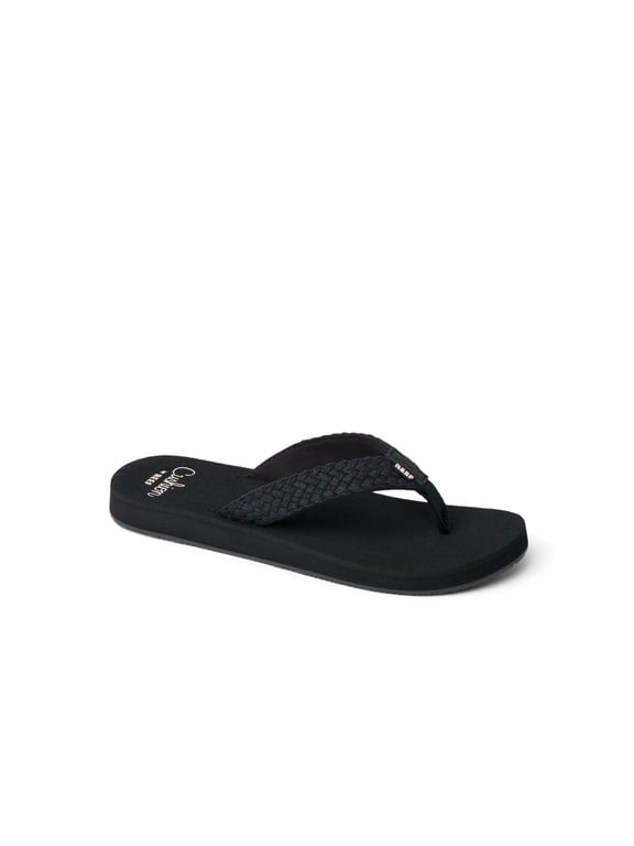 Women's Baja Maria Flip Flop Sandals Black Braid - CK0451
